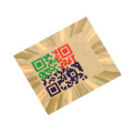 Anti-counterfeit security custom hot stamping label qr code aluminium foil sticker